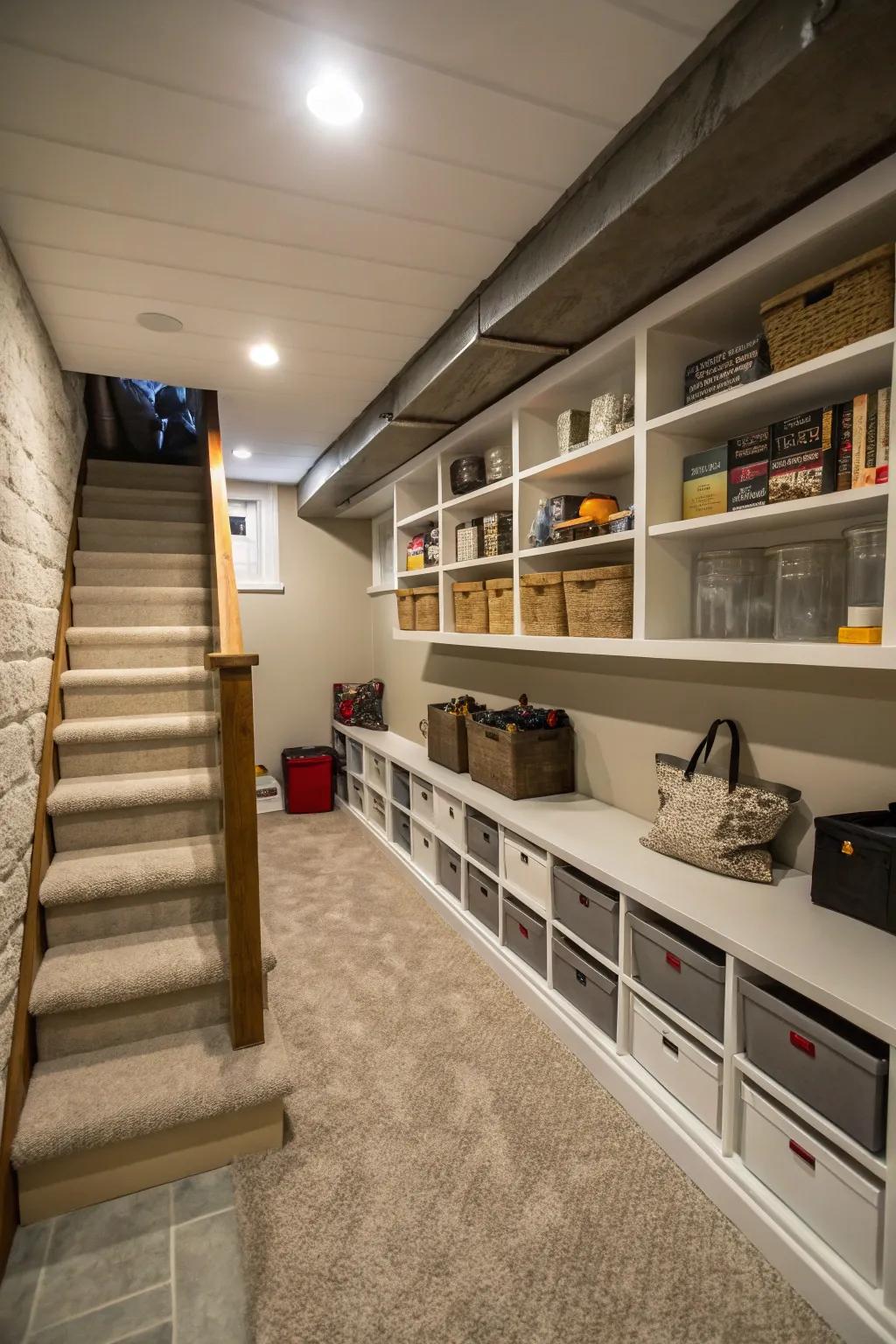 With smart storage solutions, you can keep things neat.