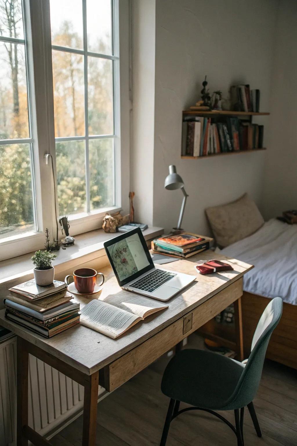 Natural light enhances productivity and lifts the mood.