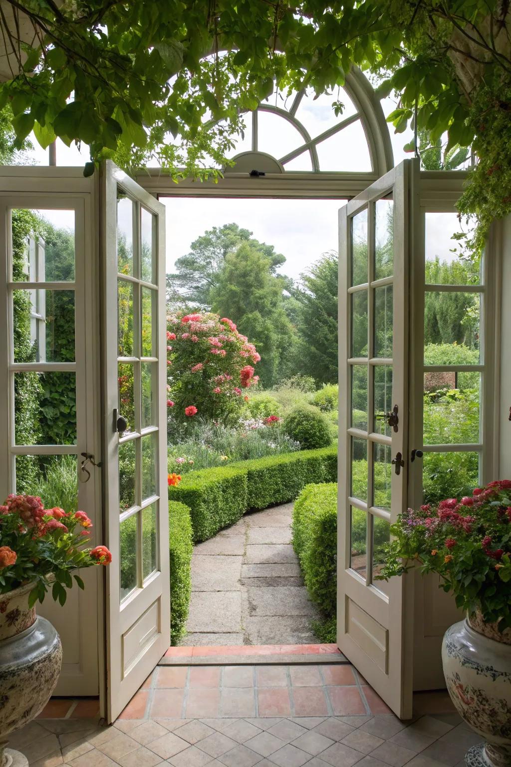 Seamlessly connect your sunroom to the outdoors.