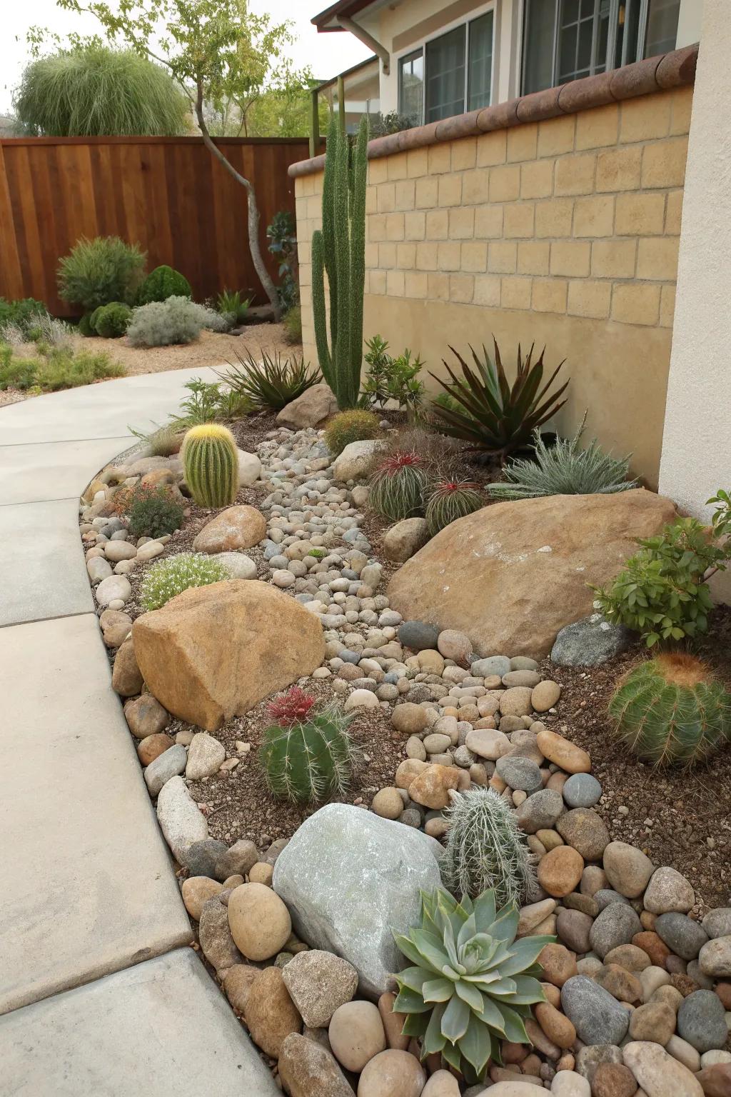 Small rock gardens present a serene and low-maintenance gardening choice.