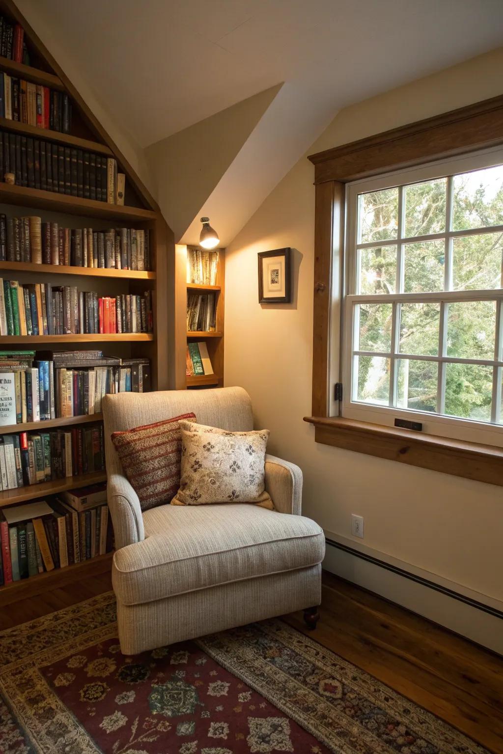 Transform corners and alcoves into alluring reading spots.