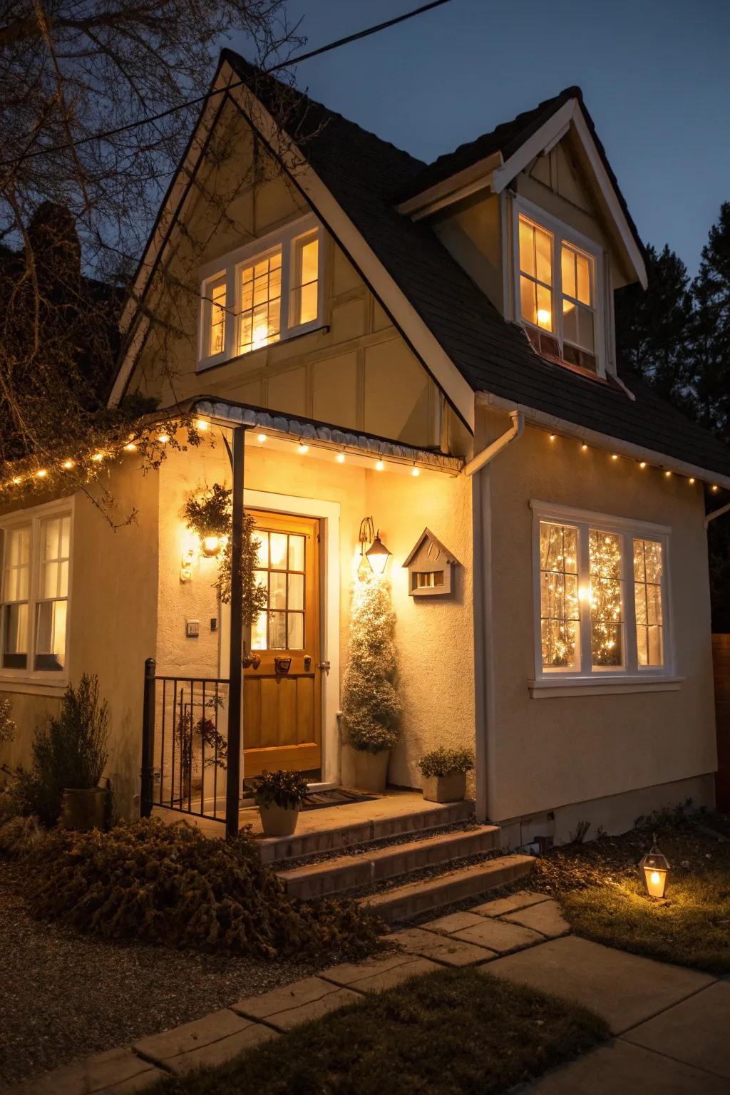 Outdoor lighting enhances warmth and appeal to your residence during the night.