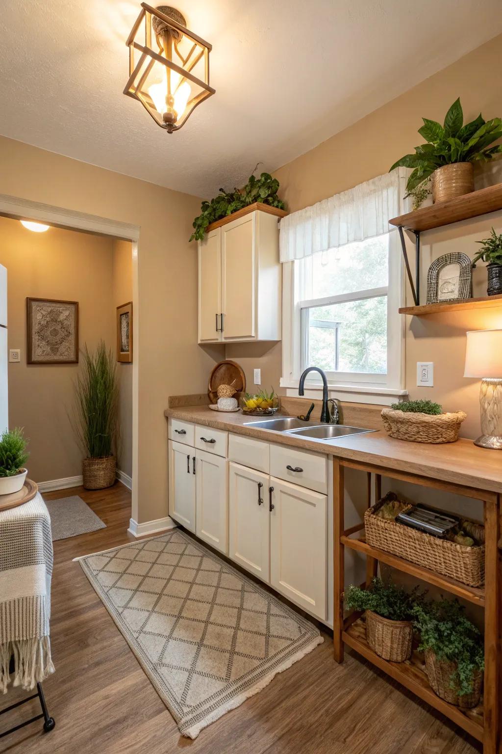 Gentle neutrals create a welcoming and timeless vibe.