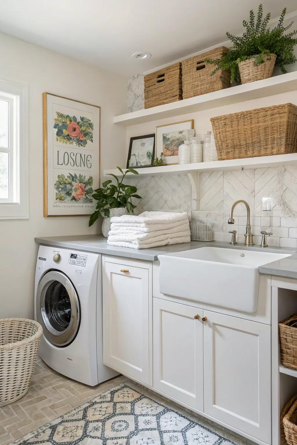 Make a statement through a projecting-front sink.