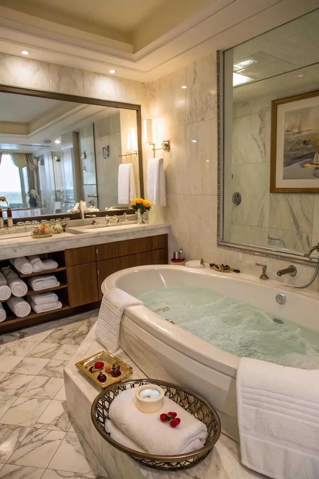 Enjoy the finer details for a spa-like experience.