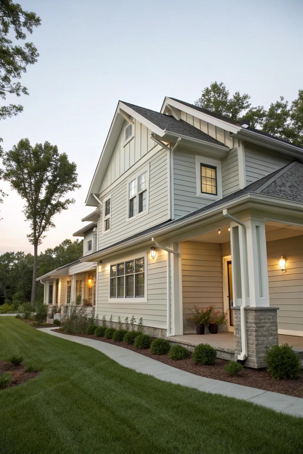 Delicate ash soffit and fascia provide understated elegance.