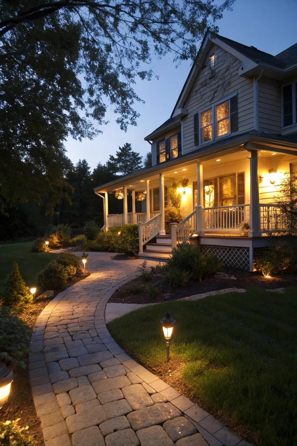 Exterior illumination enhances the safety and atmosphere of your landscape.