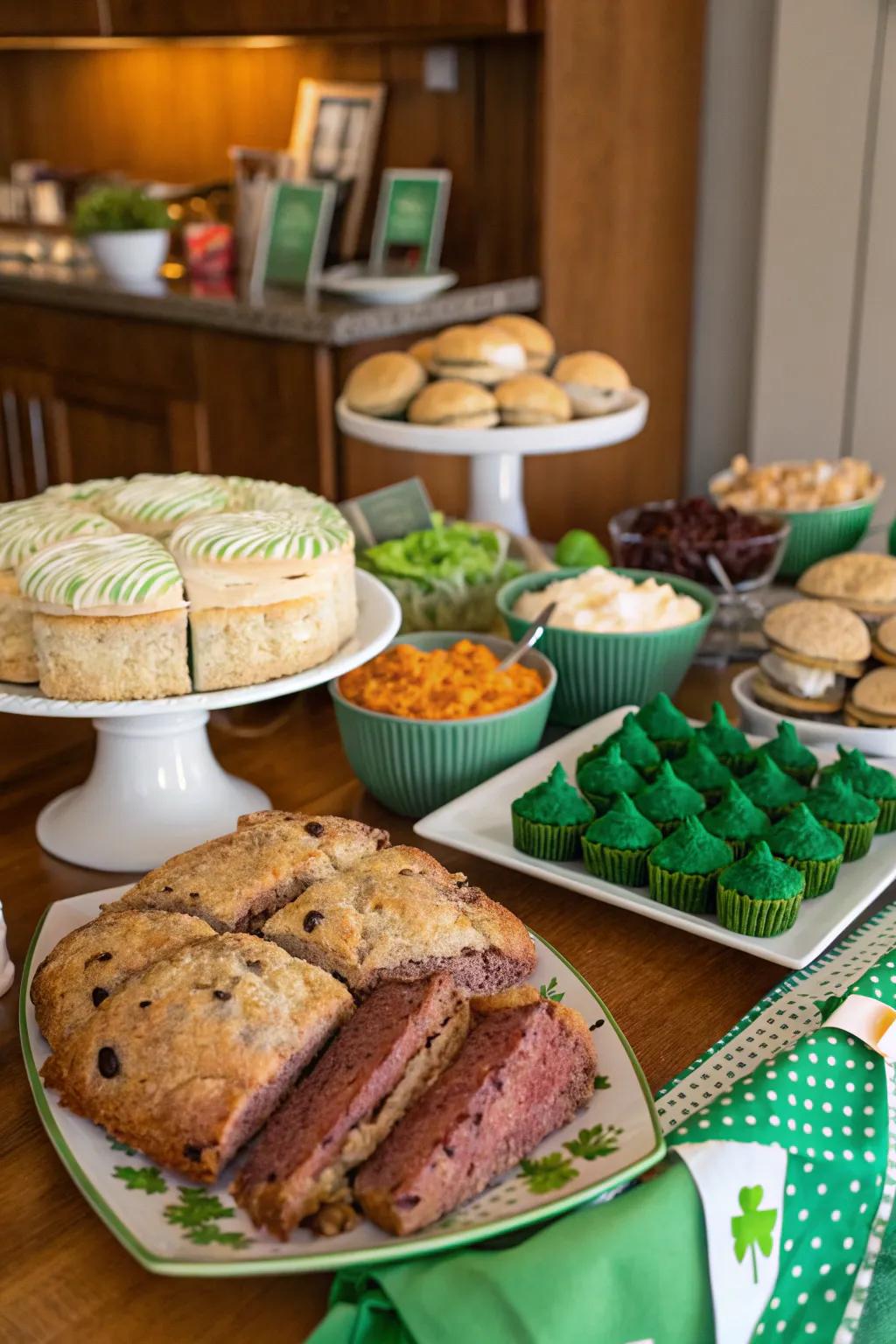 Treat your attendees to a delightful assortment of Irish favorites and themed sweets.