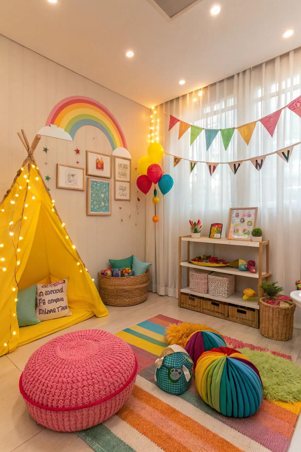 Bright hues create an attractive streaming backdrop.