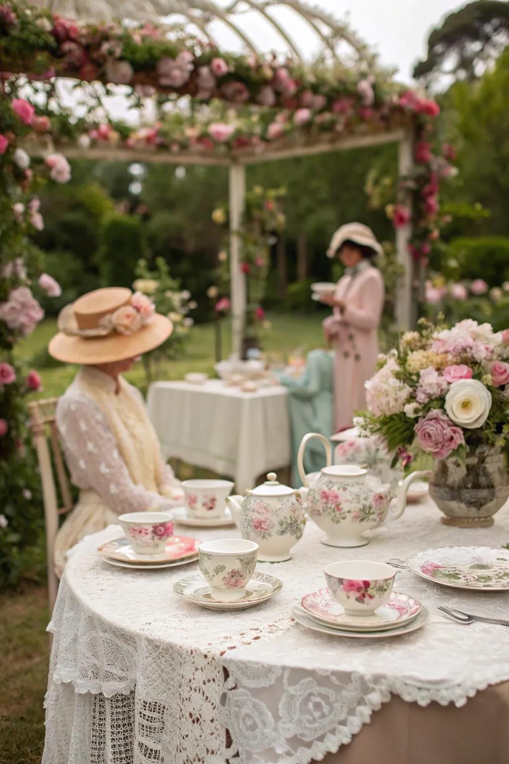 Embrace the sophistication of a traditional open-air social gathering.