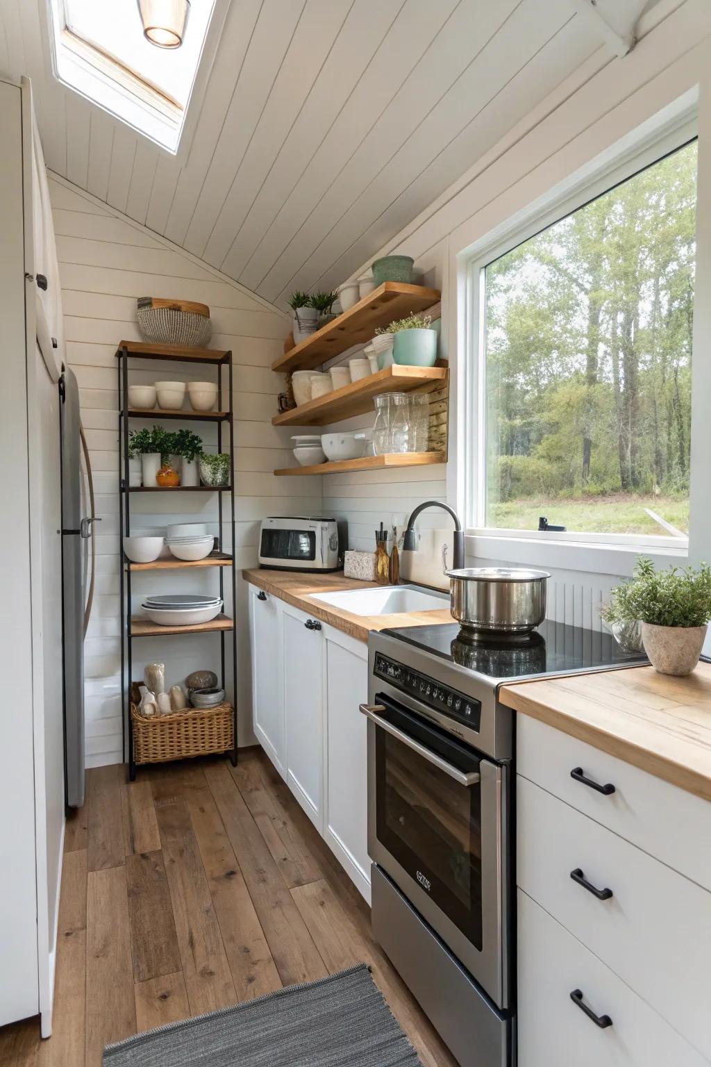 Functional kitchens are crucial in tiny homes.