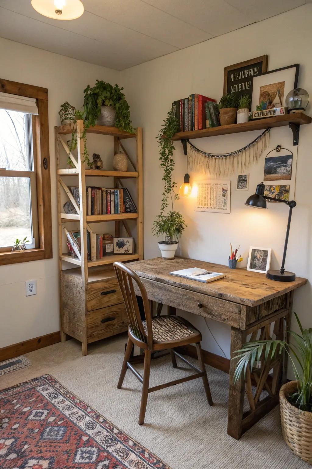 Using existing furniture creatively can result in amazing, cost-effective office spaces.