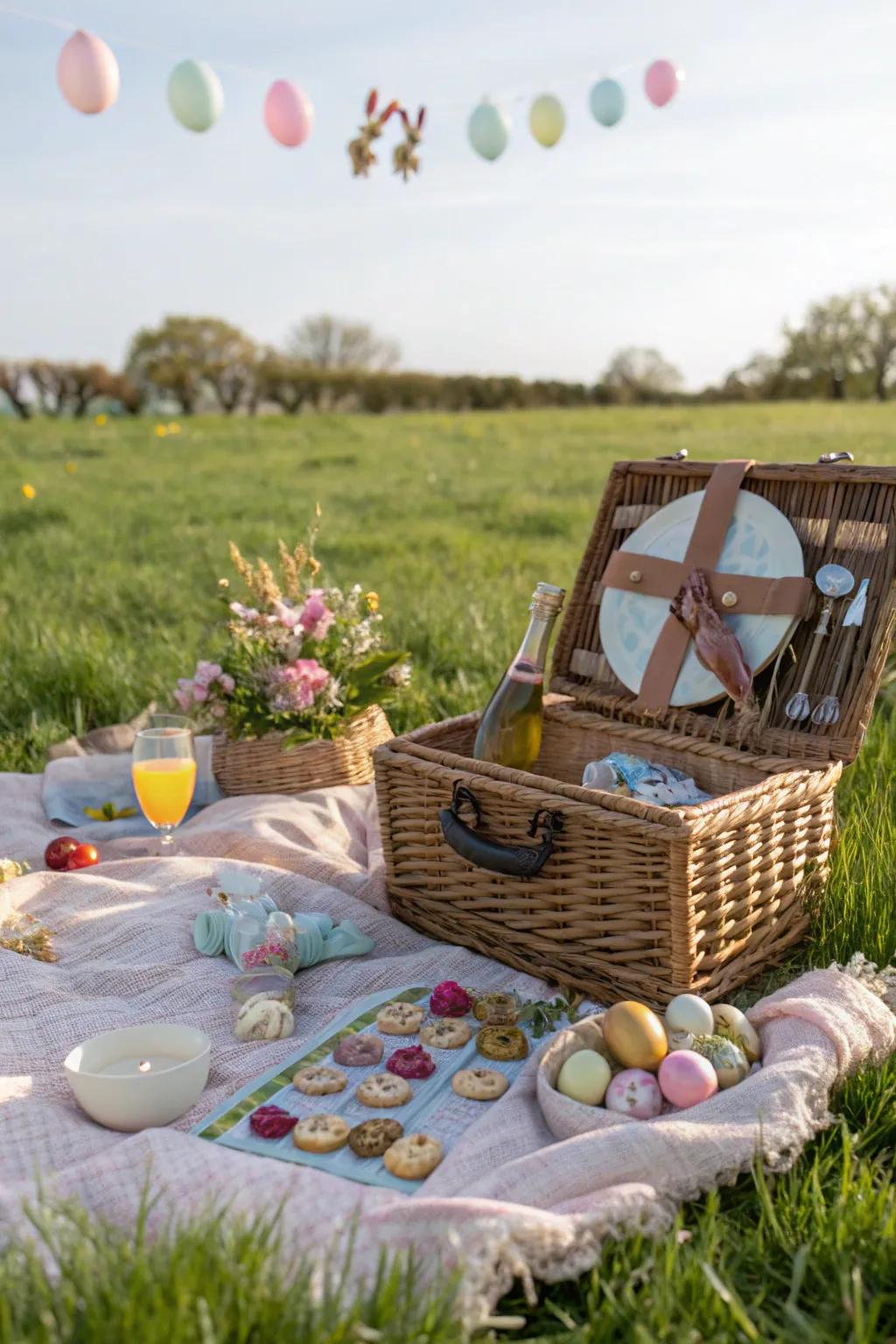 A repast container for a delightful al fresco Easter.