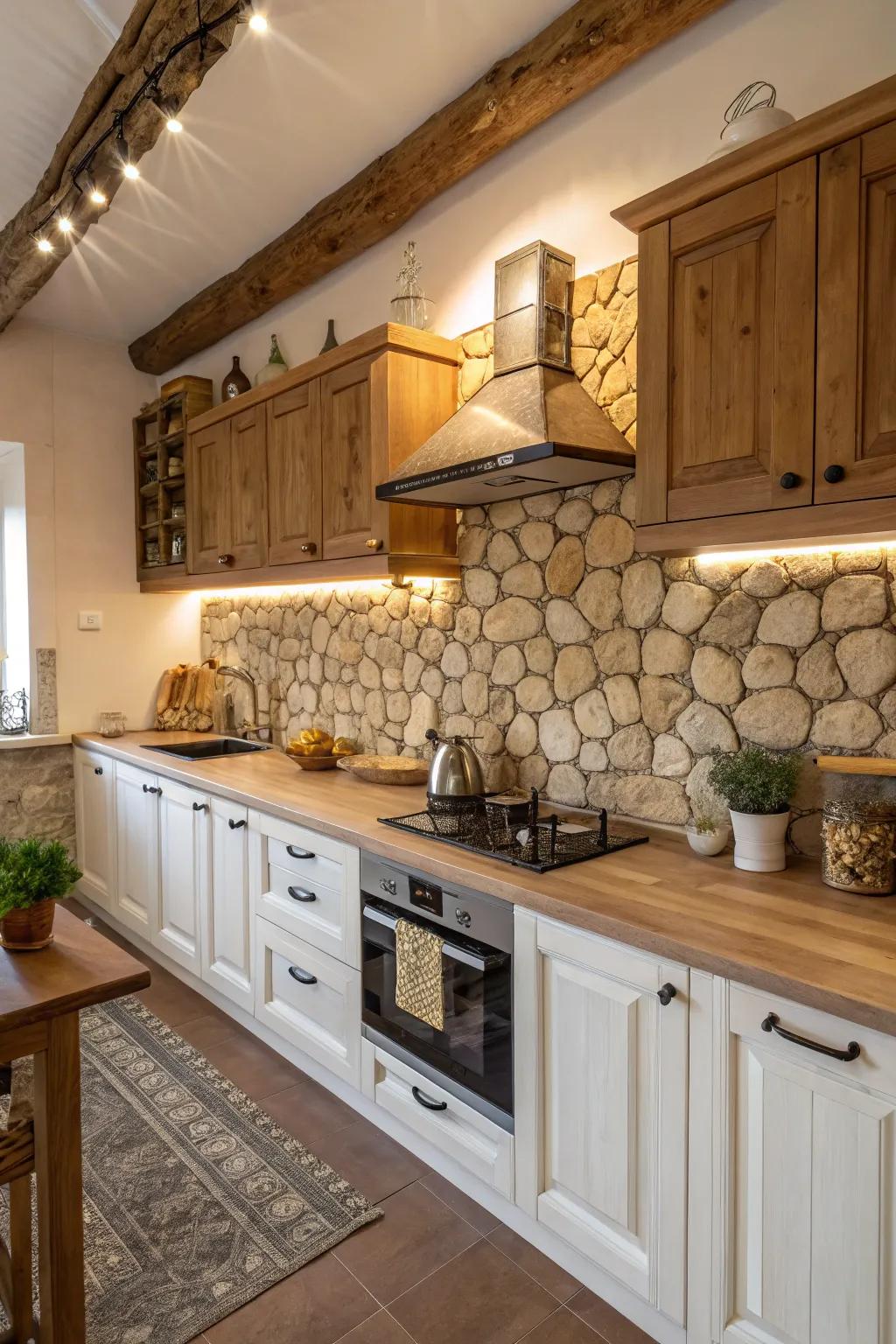 Add warmth and character using rustic charm.