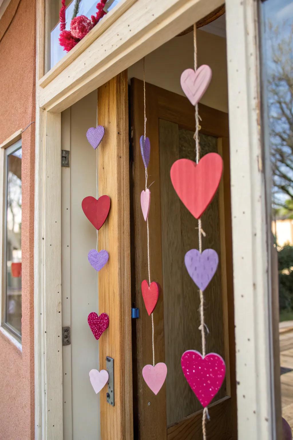 Rustic wooden hearts present a charming and sustainable decor choice.