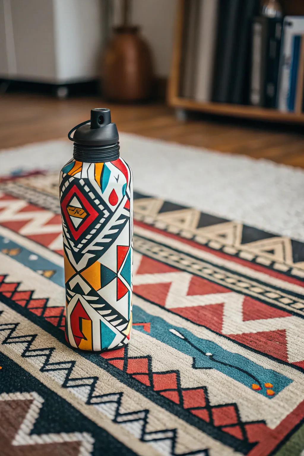 Geometrical reusable beverage container aesthetics for a modern aesthetic.