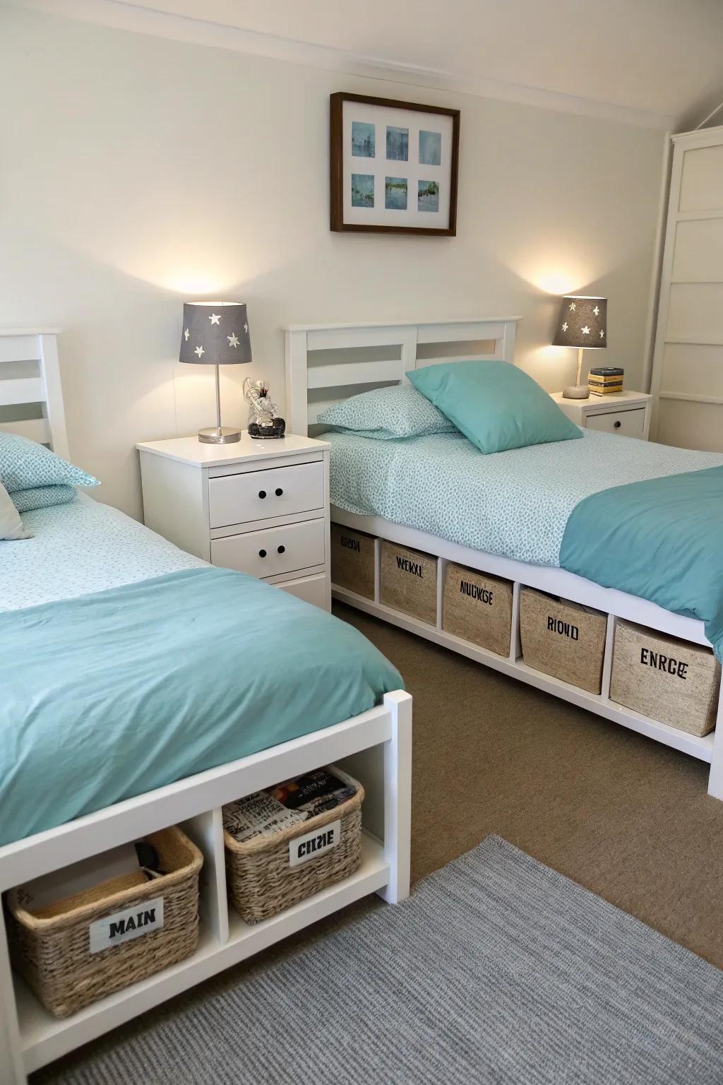 Space-saving design for usefulness.