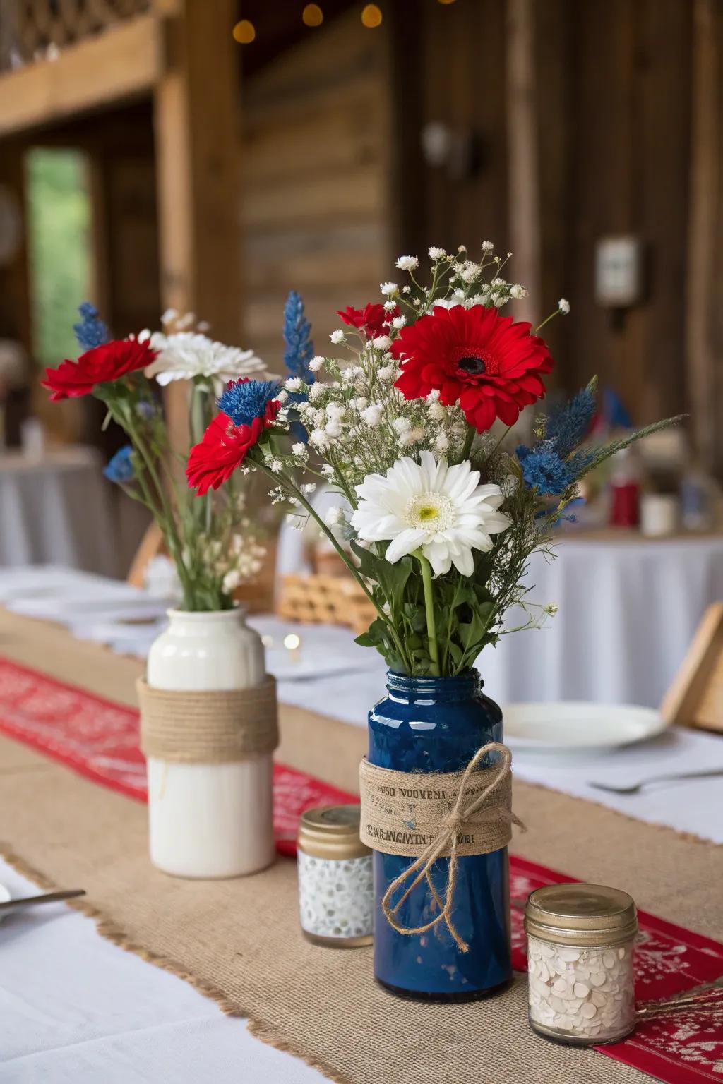 Classic receptacles contribute a homespun charm to your holiday decorations.