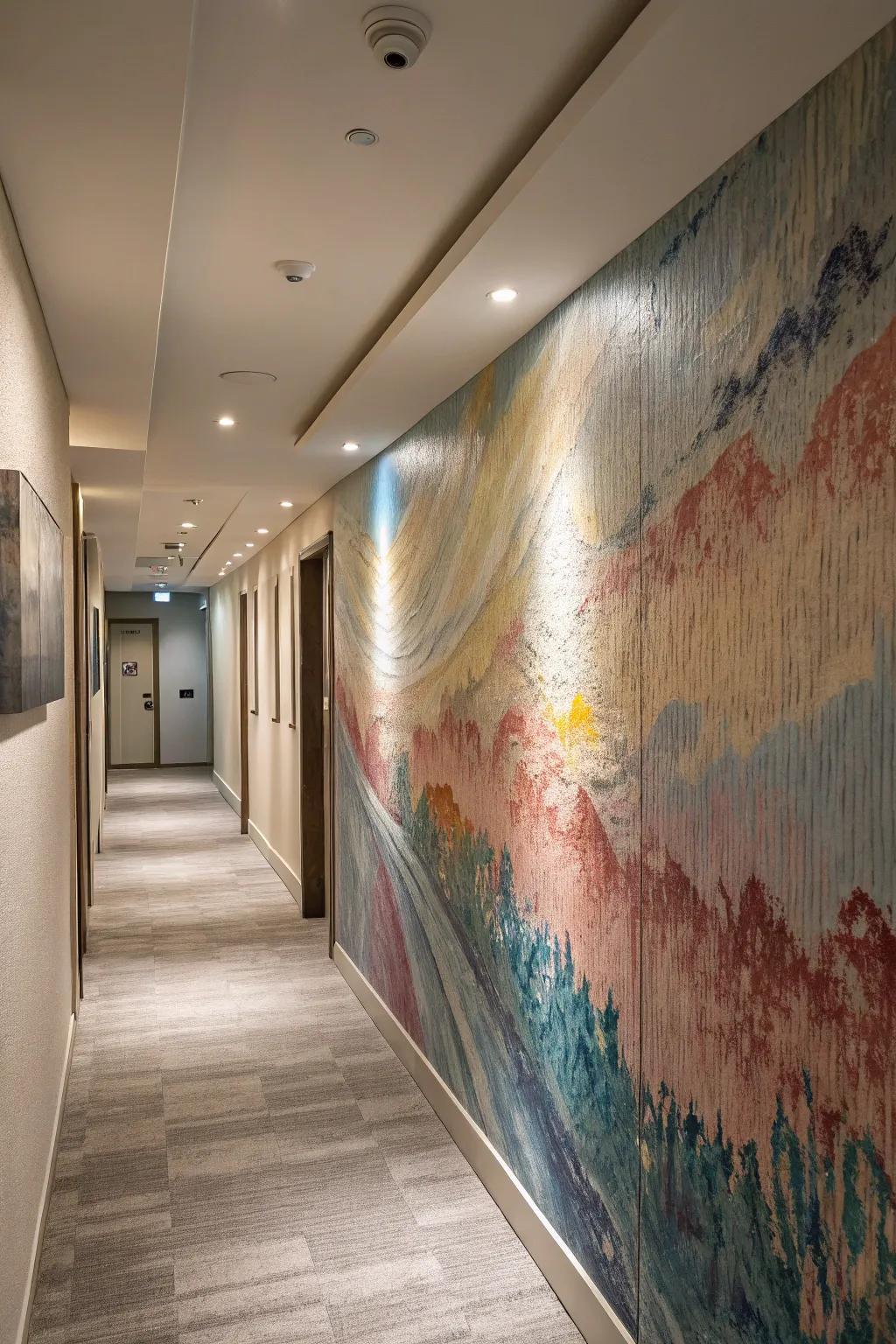 Illusions of texture introduce depth and intrigue to any wall.