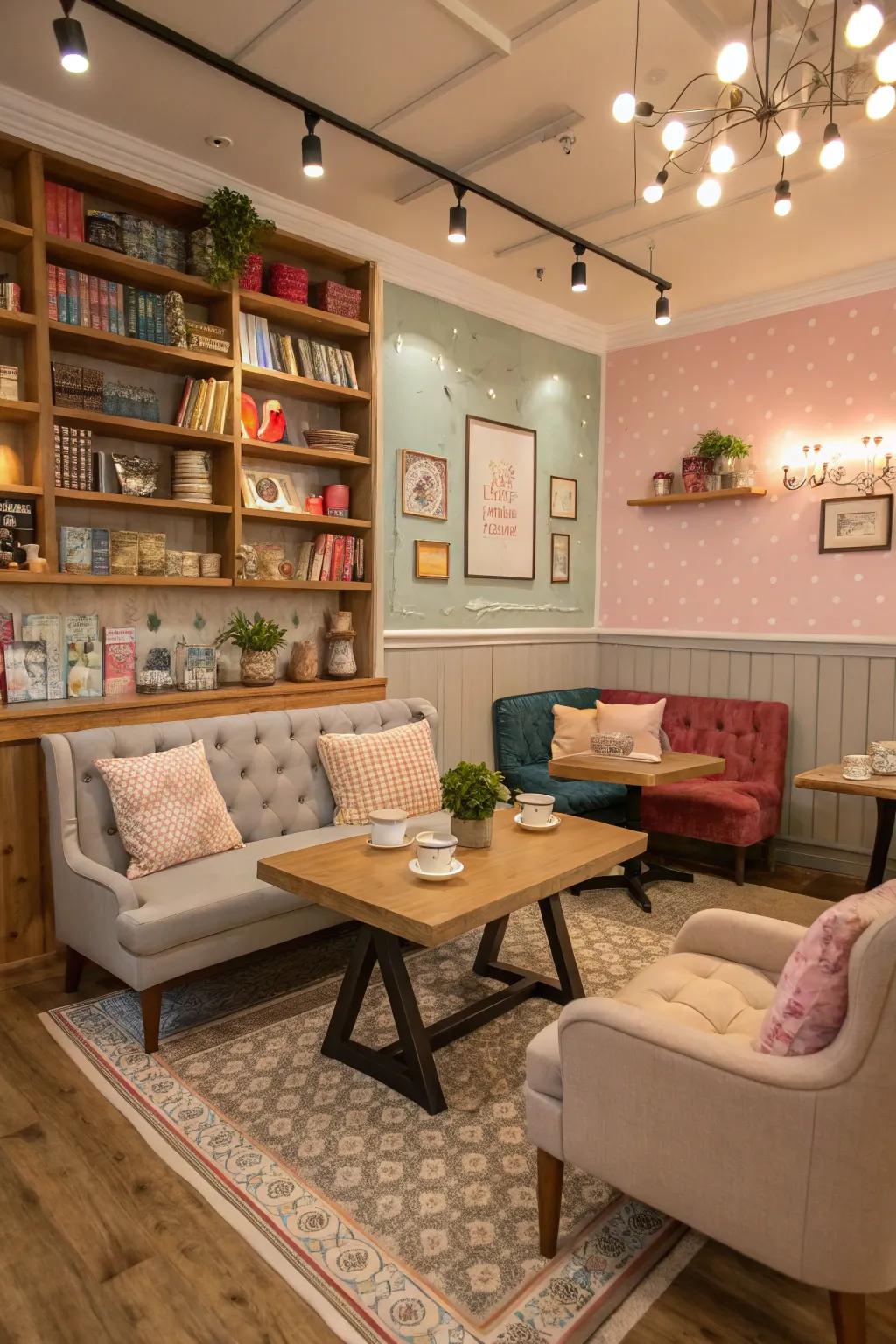 A fancy coffee spot is great for coffee times.