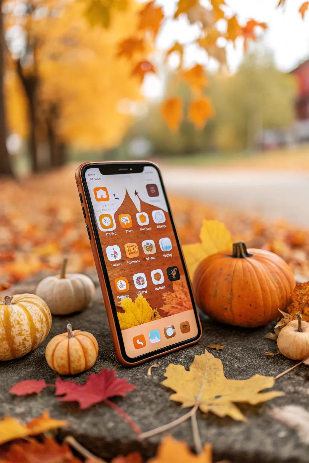 Celebrate the season by using a themed home screen.