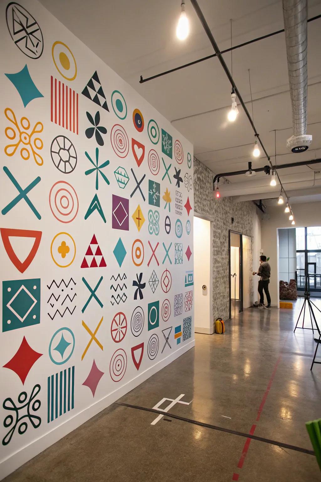 Change walls with diverse symbol sets