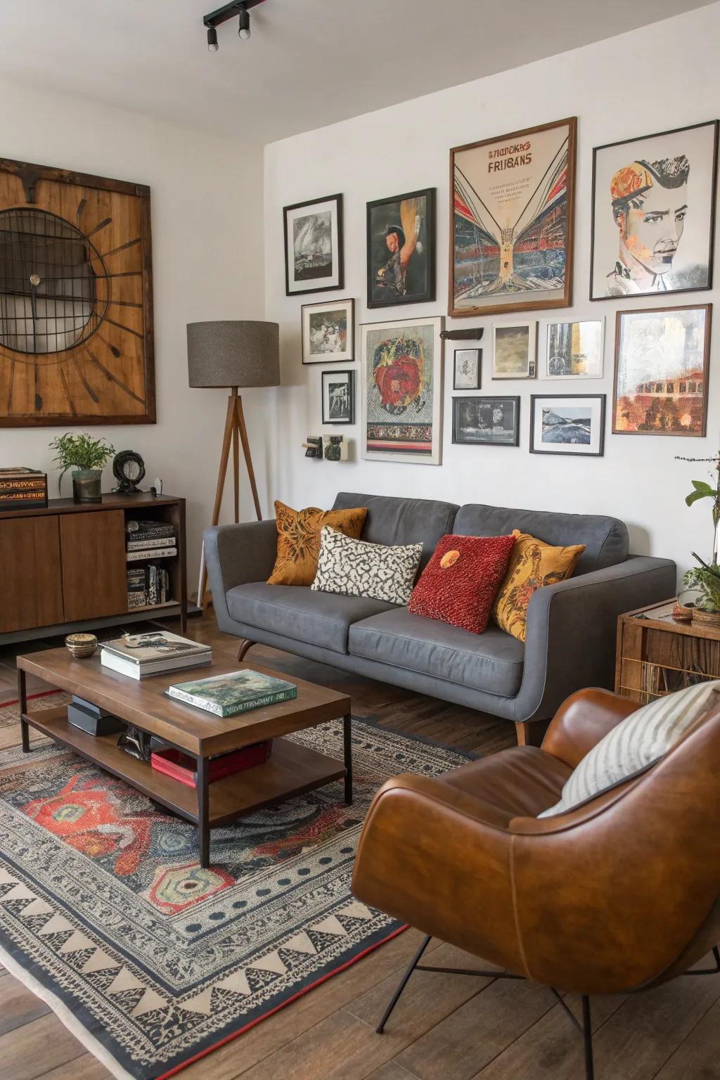Eclectic decor brings a unique and personal touch to your space.