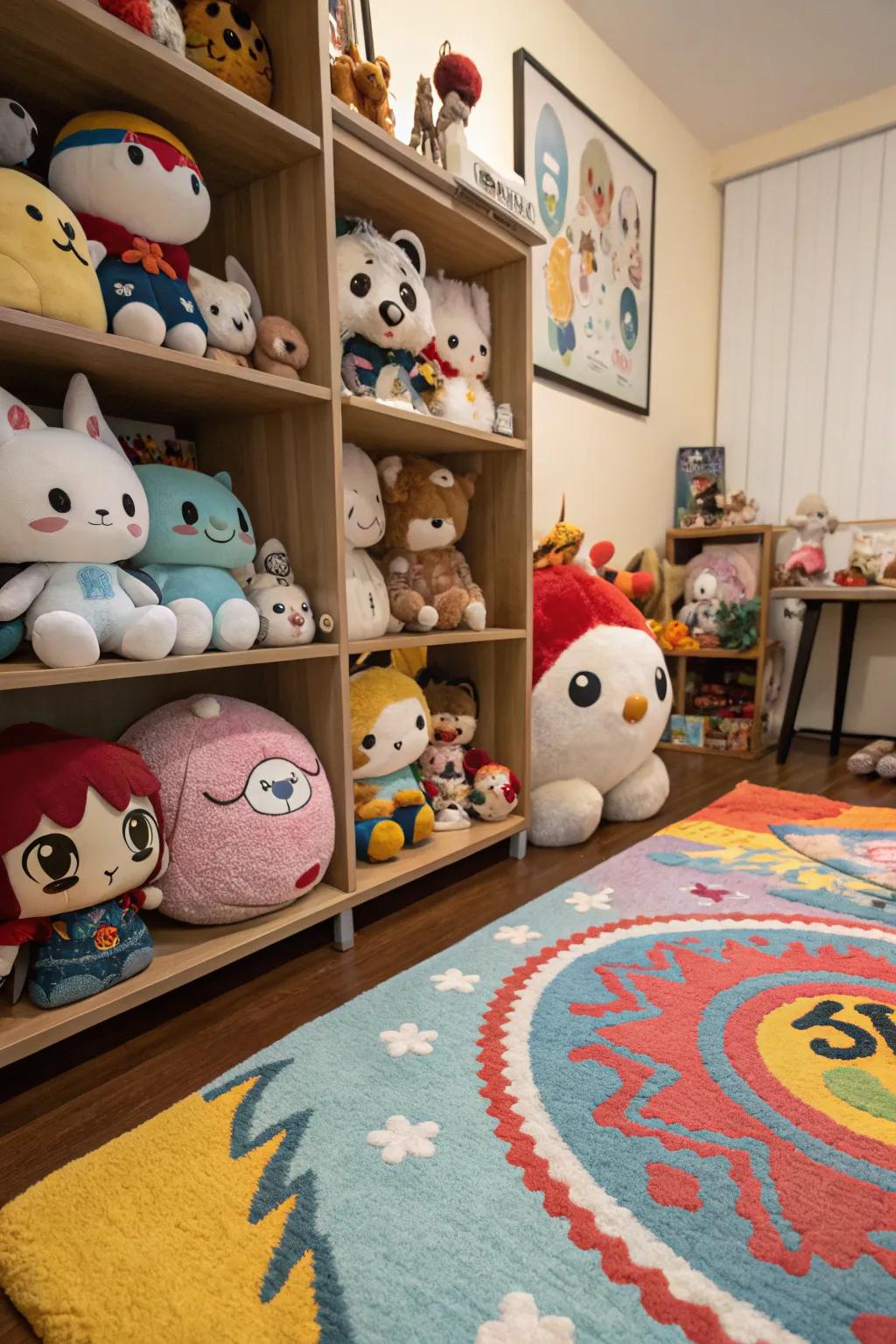 Decor enhances the animated theme, introducing comfort and fashion.