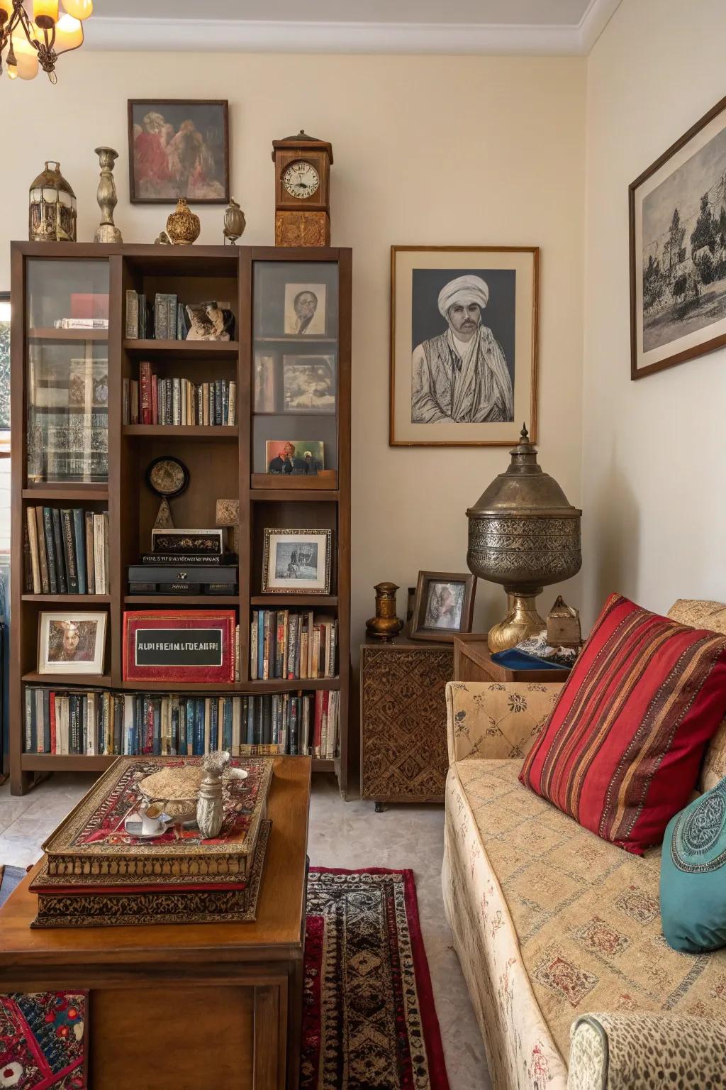 Individual touches in decor create a living room that tells your story.