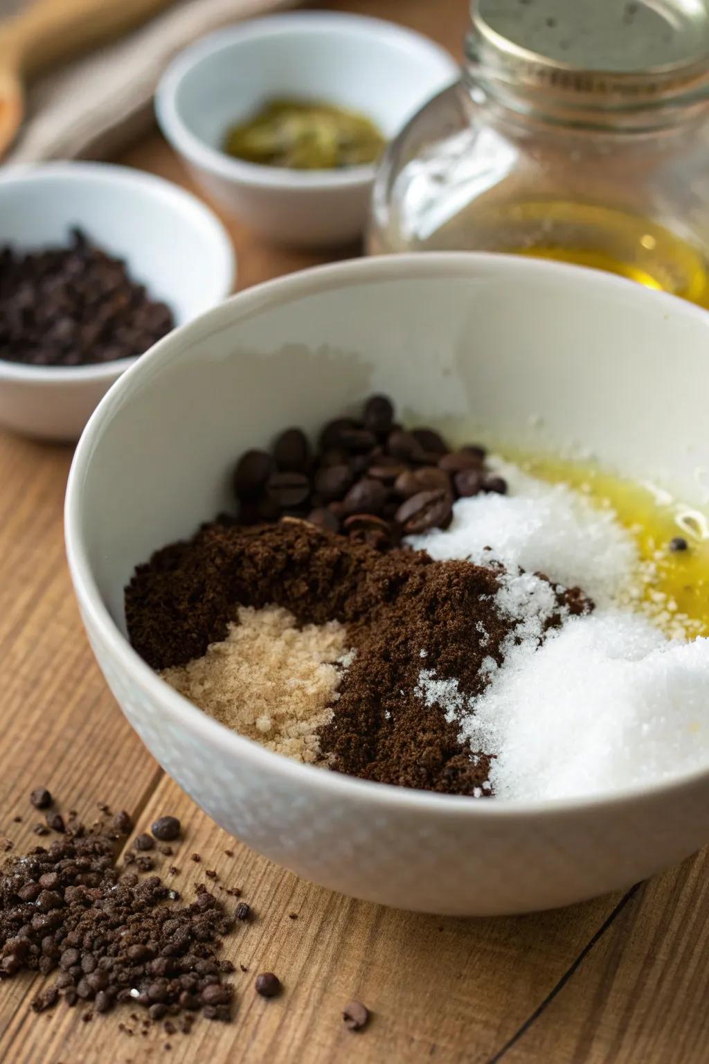 A homemade body scrub is a great mix of exfoliation and aroma.