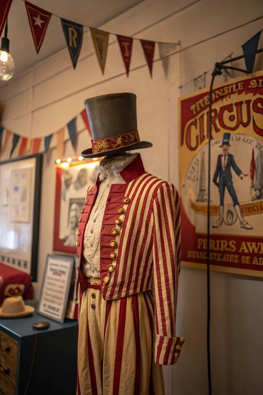 With an antique circus performer costume, be the star of the show.
