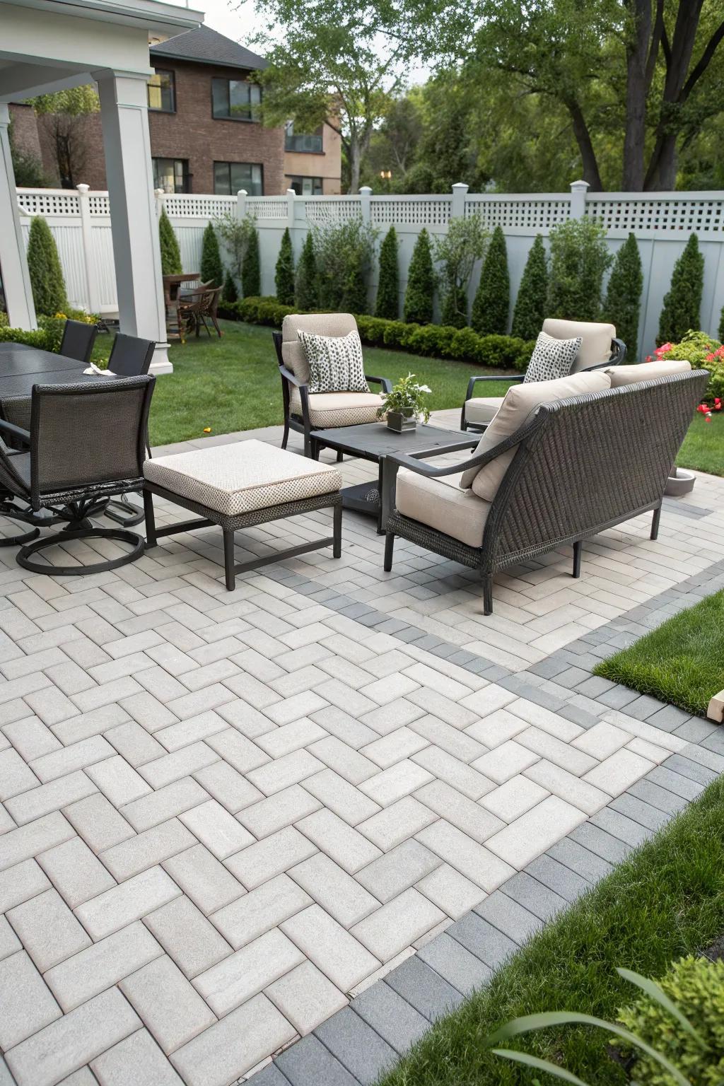 Unique paver patterns can elevate the style of your patio.