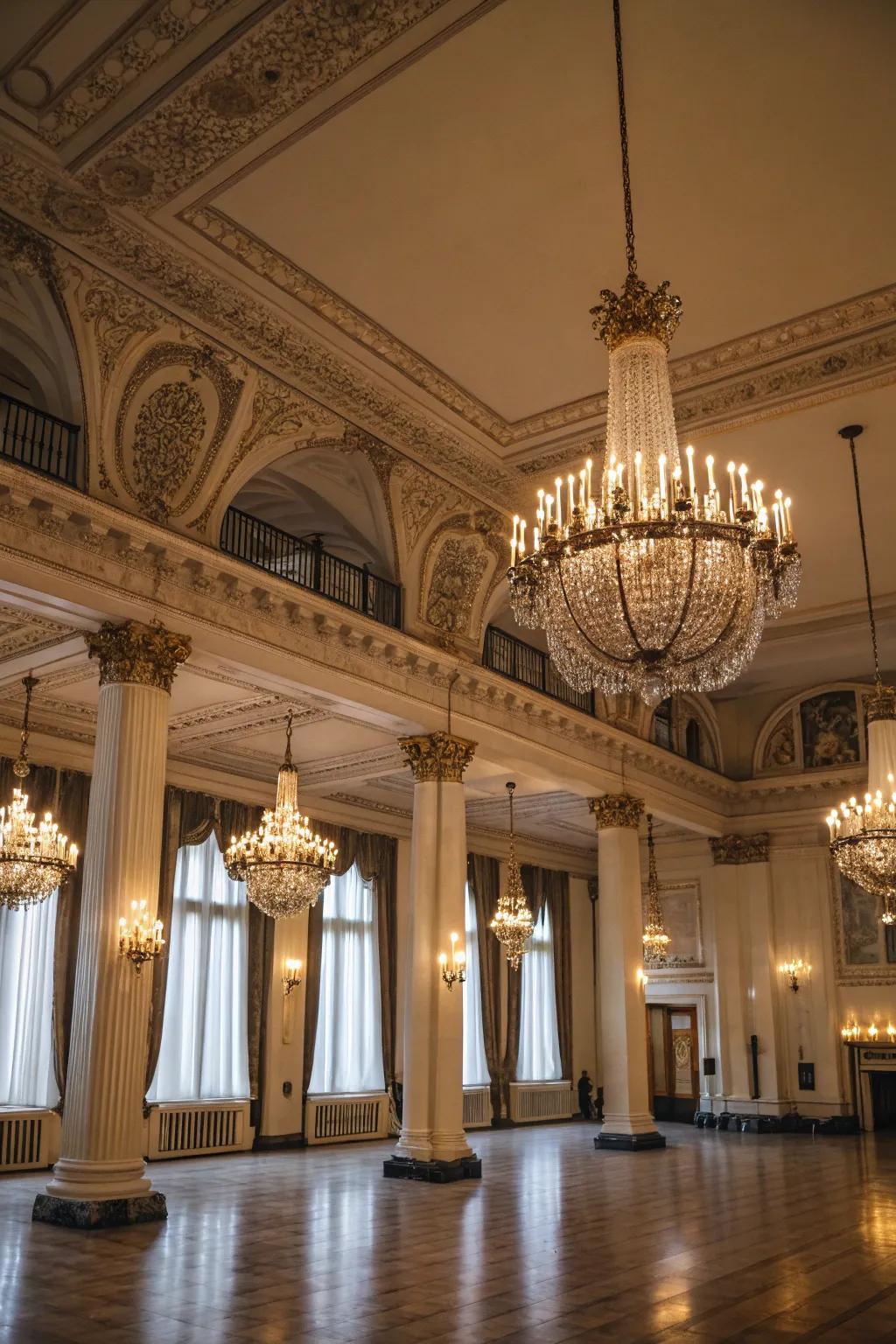 Accept the grandeur of building features.