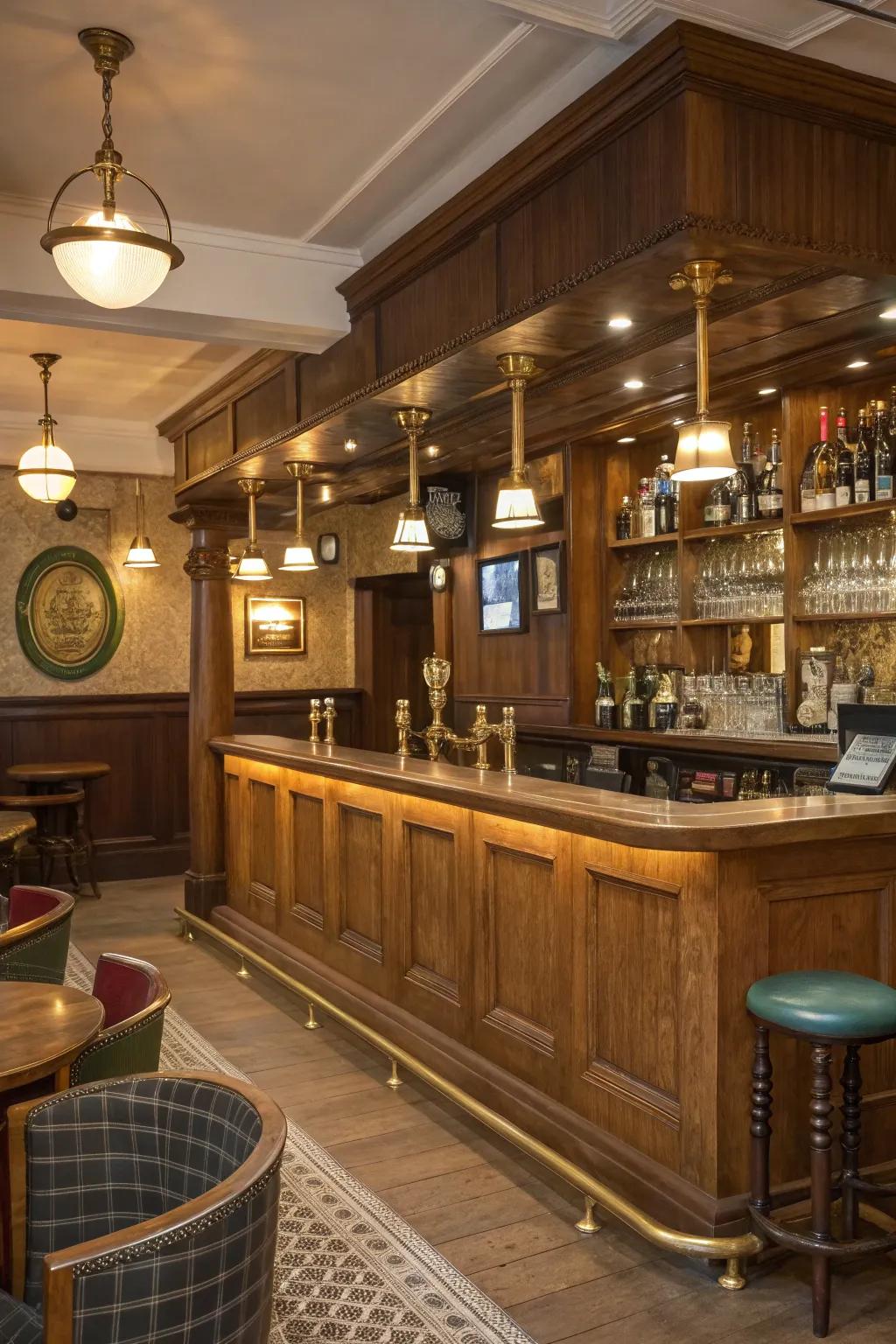 Make a friendly pub atmosphere at home.