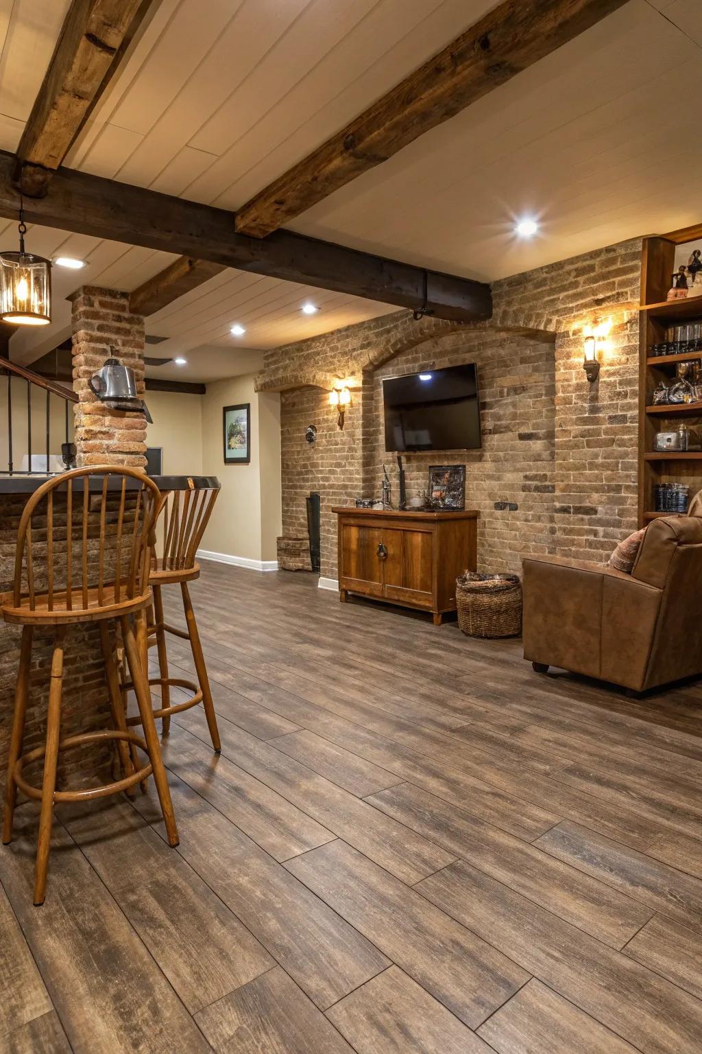 Extended polymer provides homey charm with modern practicality.