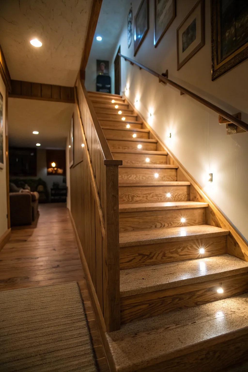 Set the right mood with adjustable brightness lights.