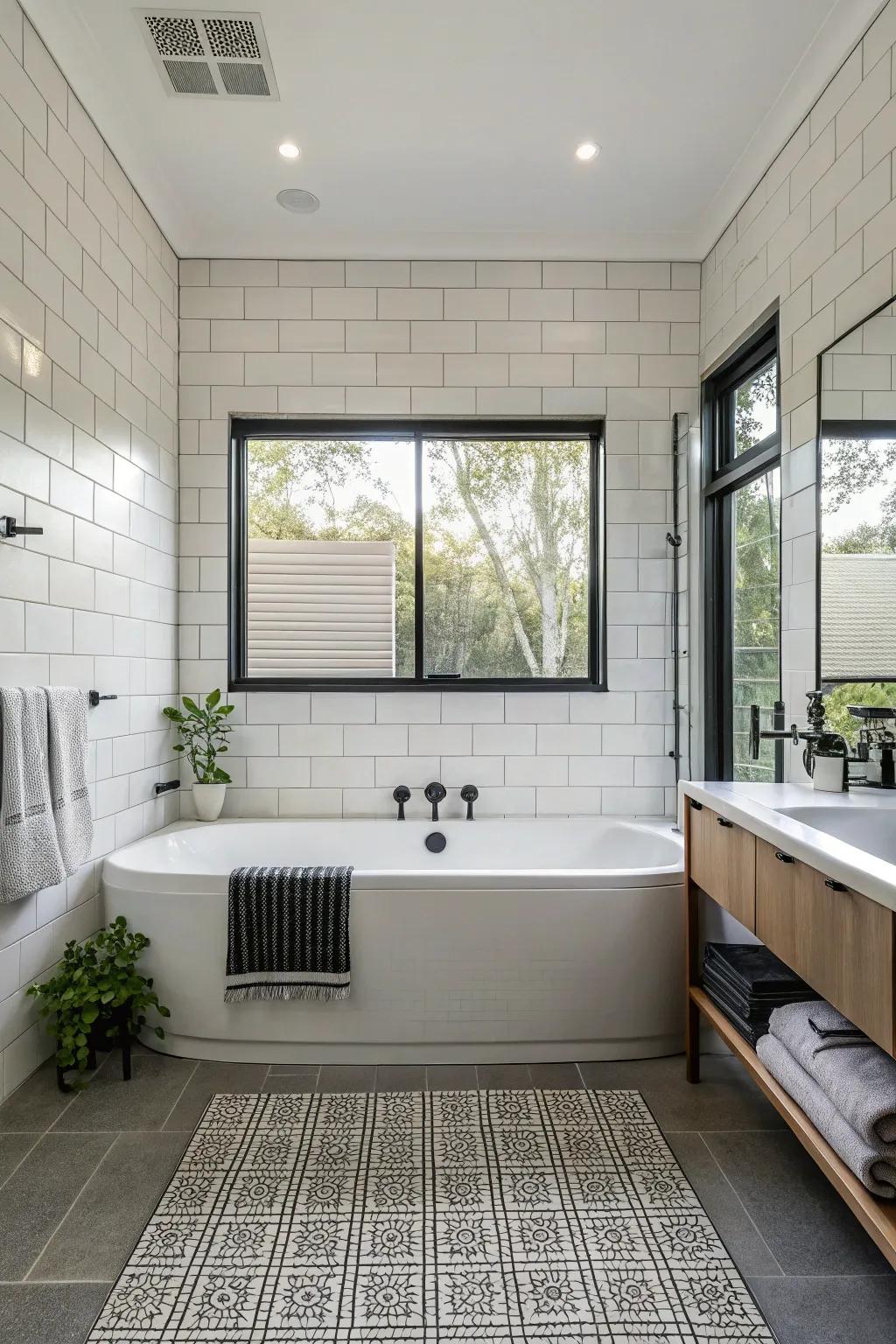 Refined and modern single-shade tiles