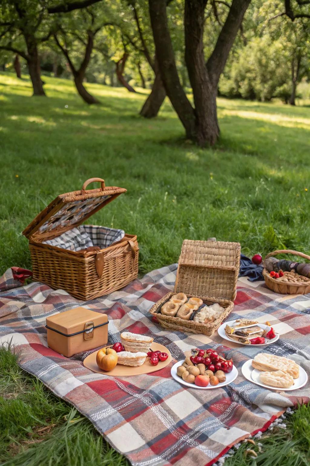 A charming Vintage Picnic BBQ arrangement.