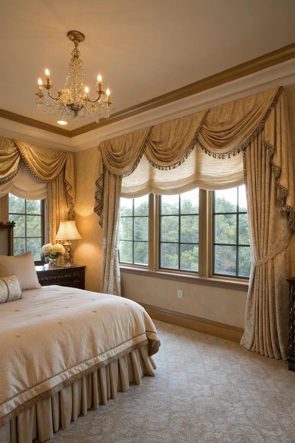 Window toppers incorporate a layer of elegance and refinement.