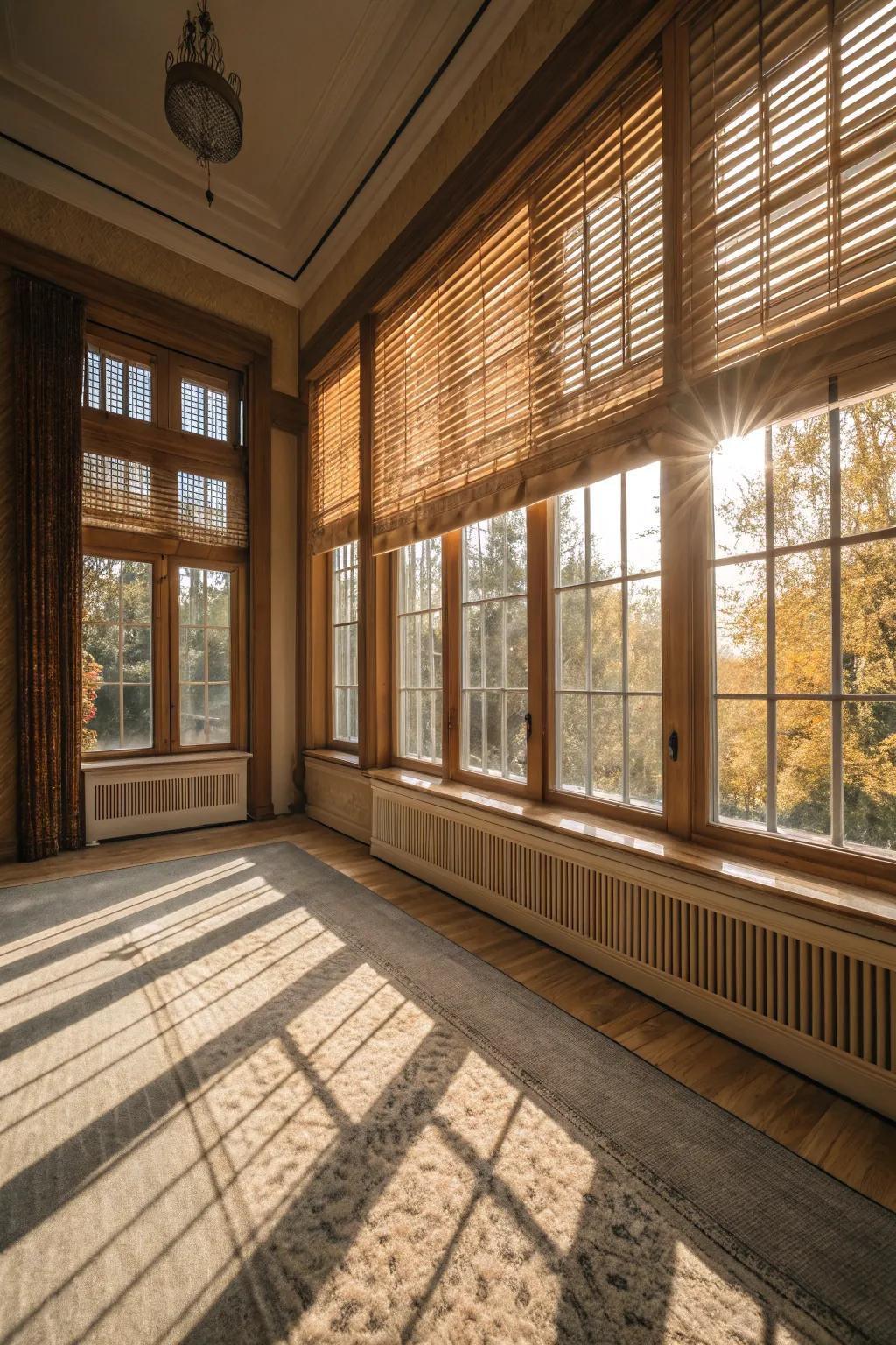 Blinds that create perfect balanced lighting.
