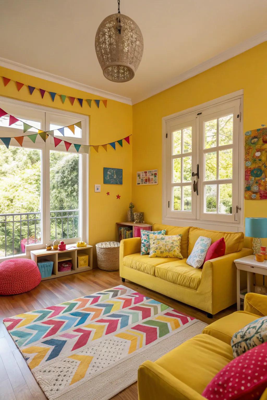 Light up your space with a bright yellow