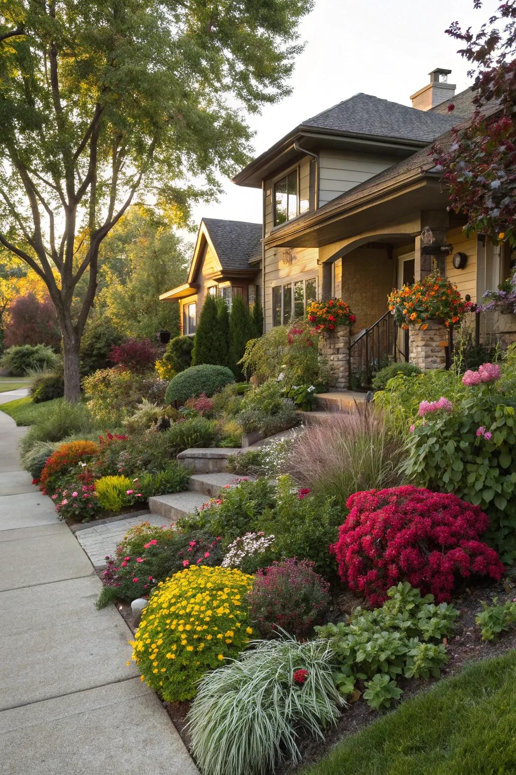 Diverse plants bring texture and color to your yard.