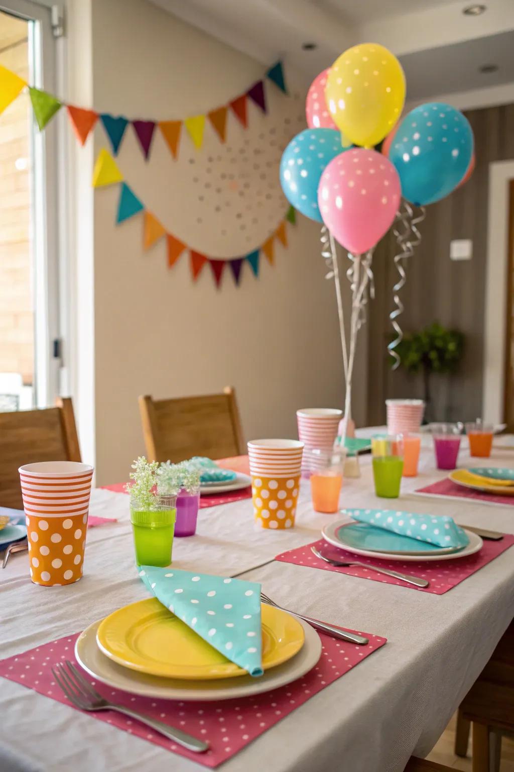 Color-coordinated tableware for a united appearance