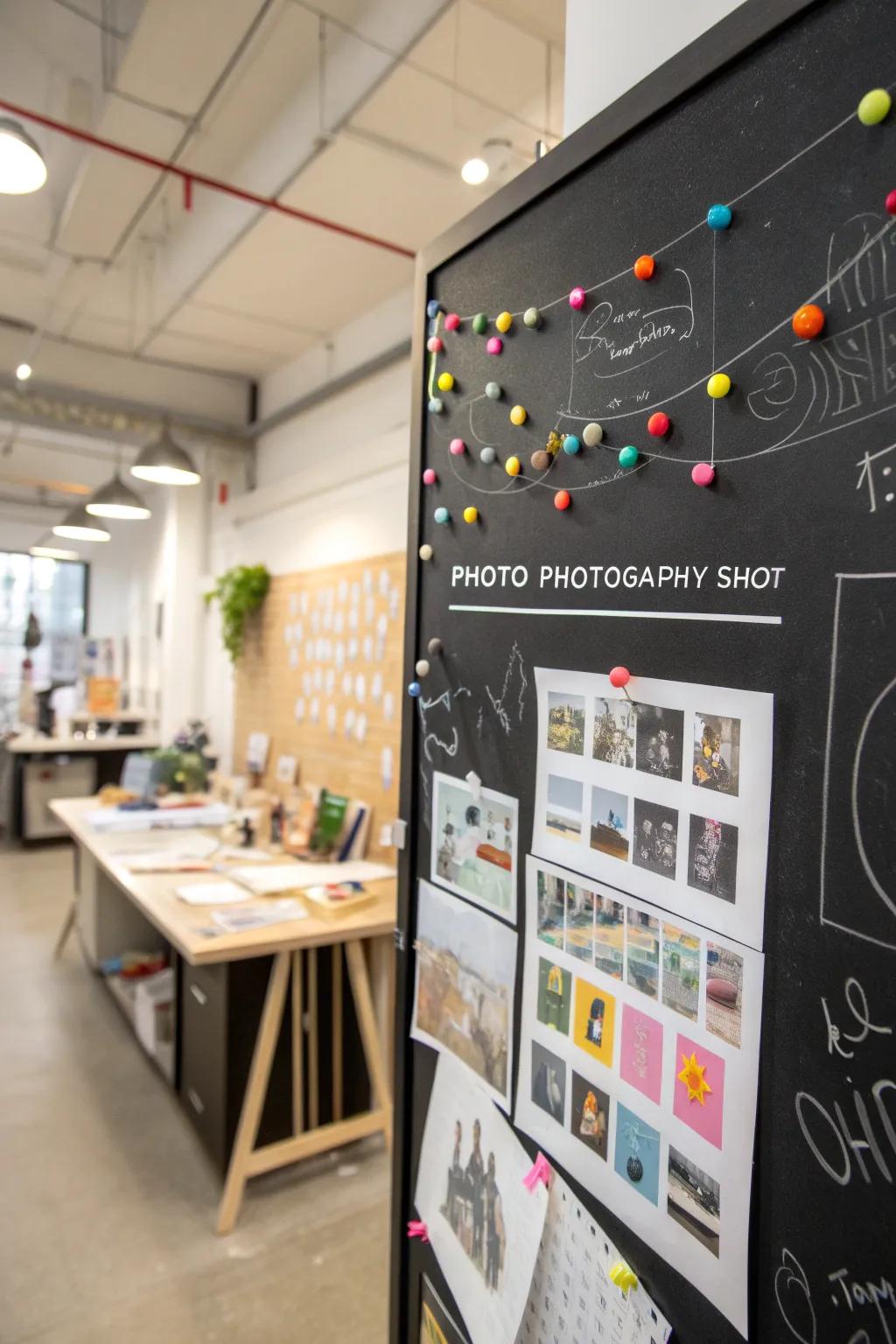 Let your creativity flow with a board that mixes notes and doodles.
