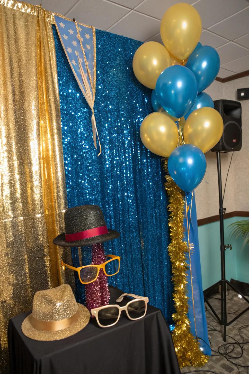 With a picture booth backdrop, you can make memorable moments.