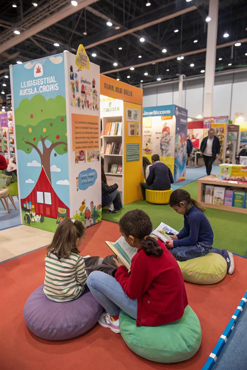 Interactive zones make the book fair engaging and unforgettable.