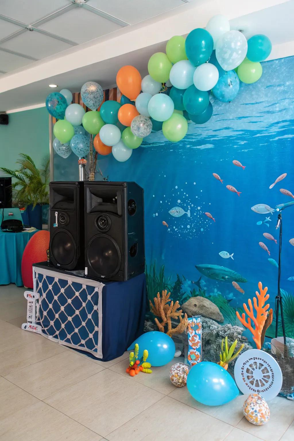 Ocean sounds that transport attendees to a shoreline getaway.