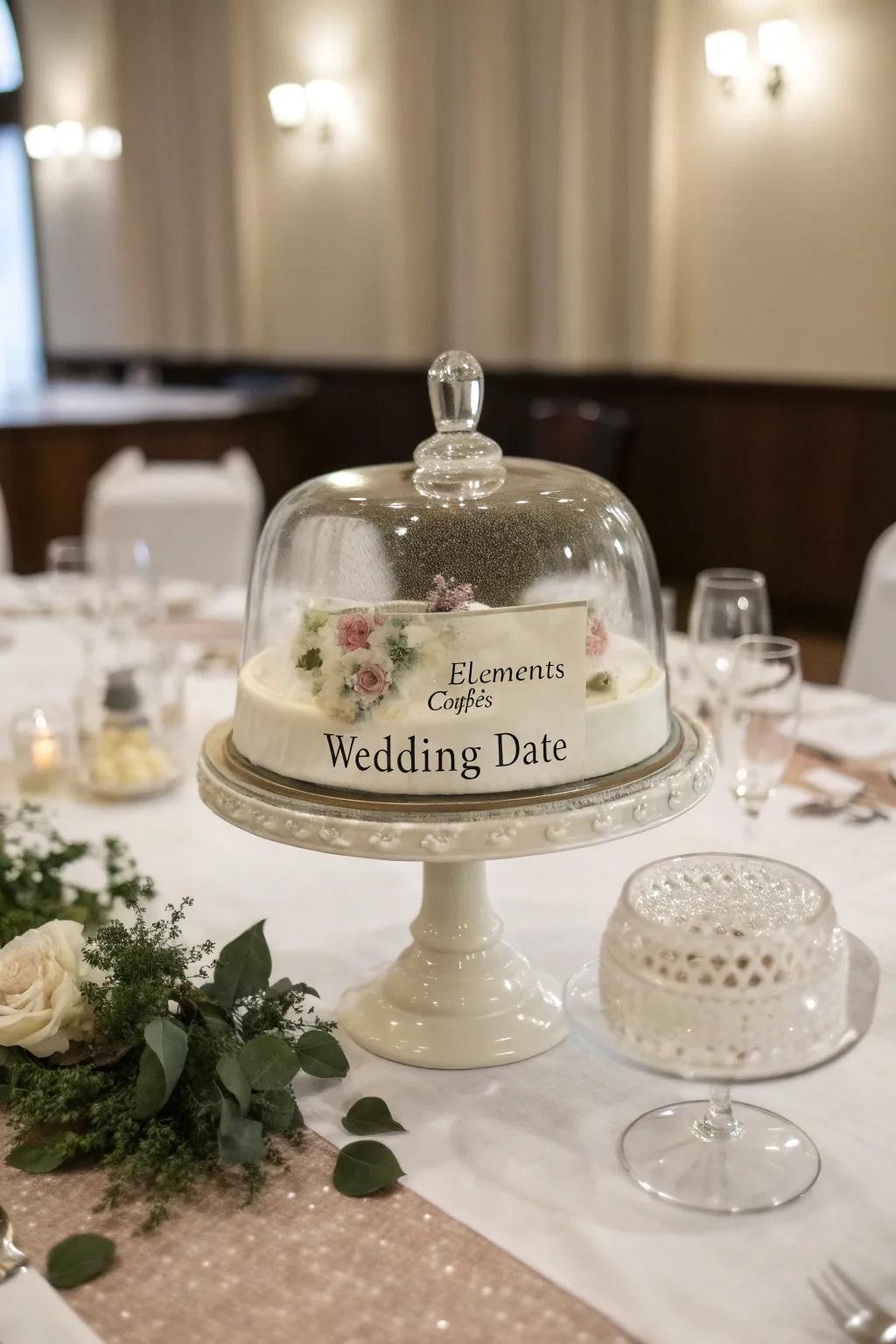 Adapt your dome decor to suit special moments with individualized details.
