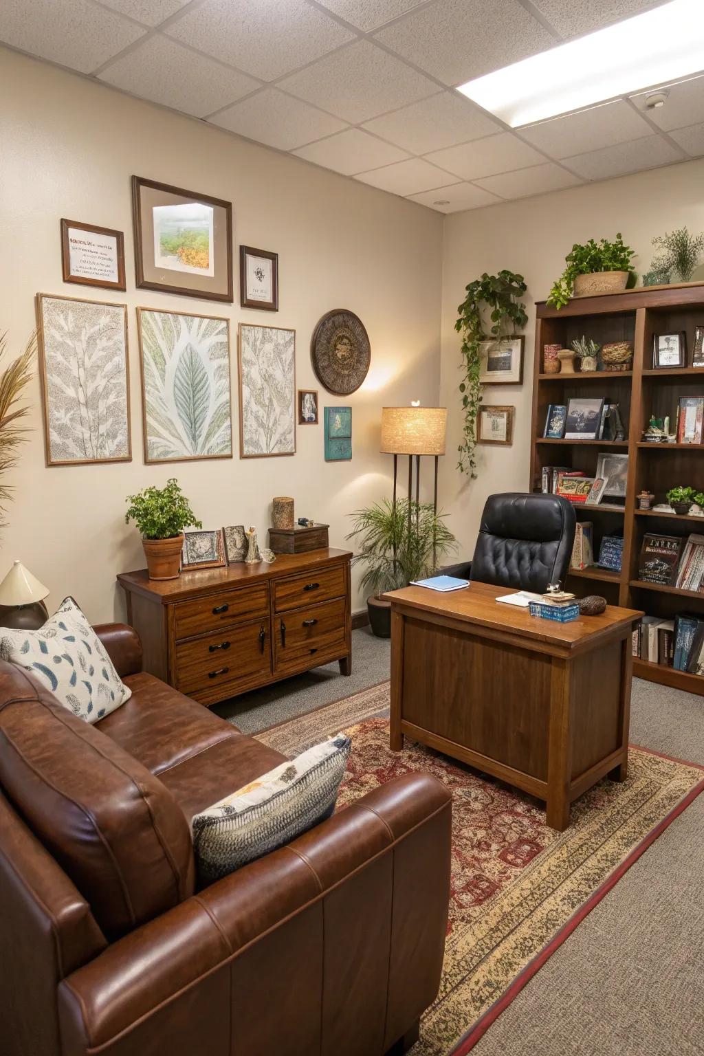 Individual touches make the space feel more inviting.