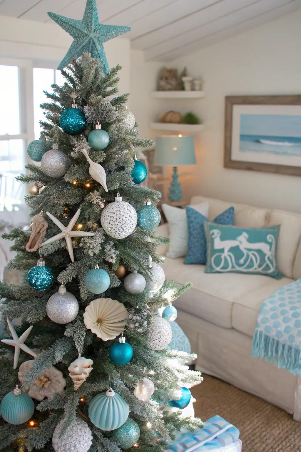 Embrace the ocean's tranquility through a coastal theme.